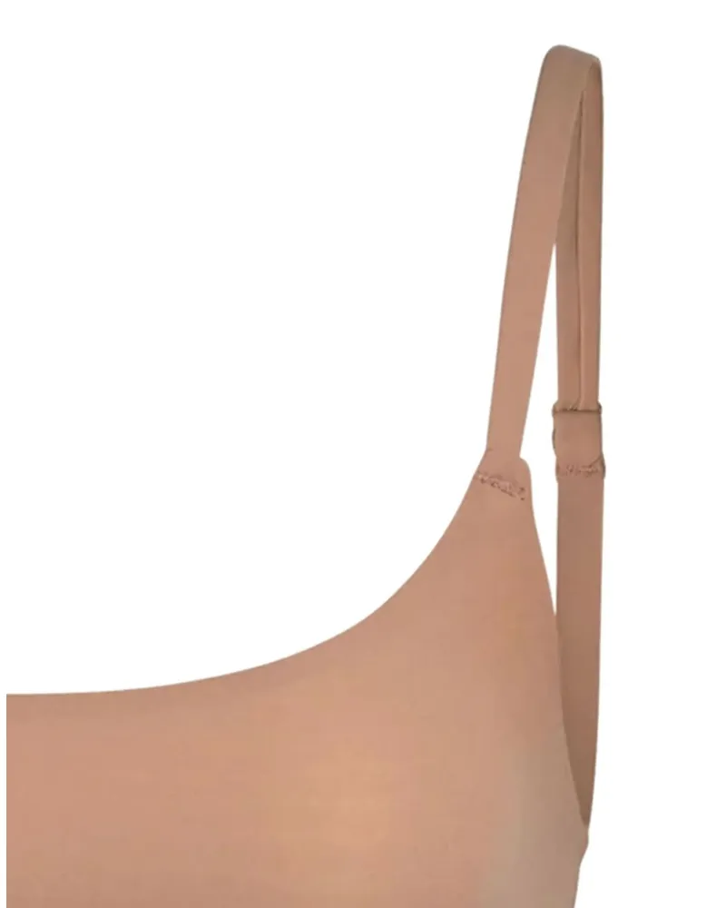 032c Scoop Neckline Bralette — Beige Beige