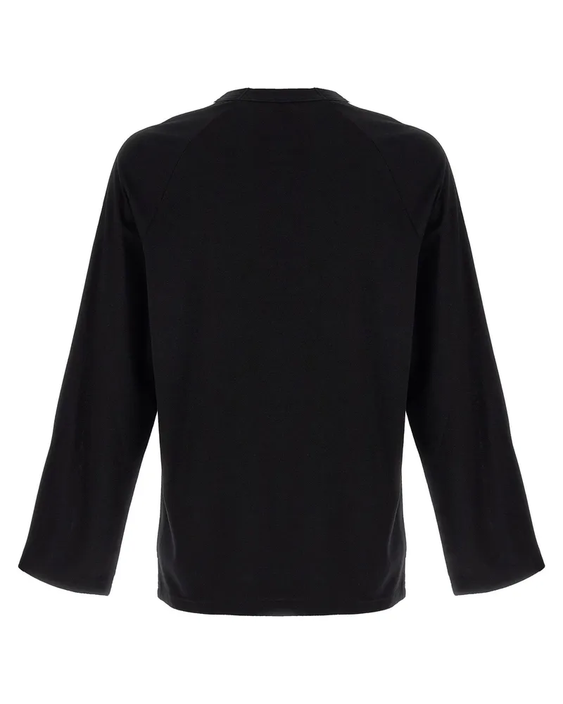 Y-3 3-Stripe Contrast Long Sleeve T-shirt — Black Black