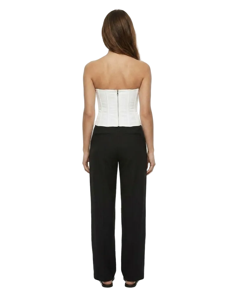 Dolce & Gabbana Lace-Up Cotton Bodysuit — White White