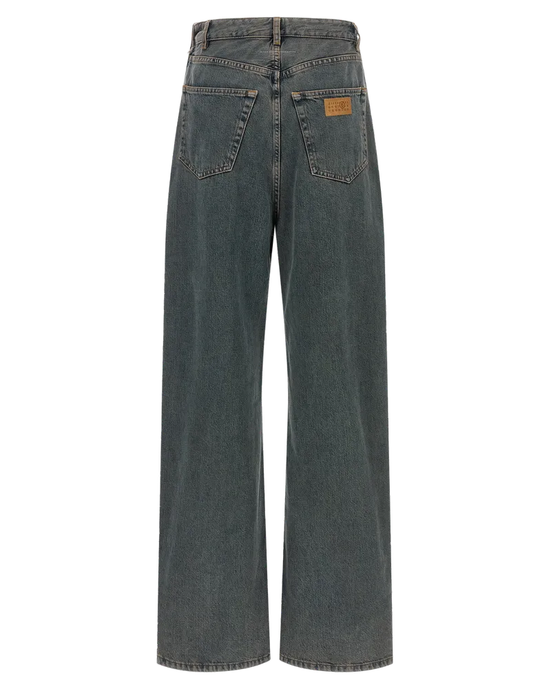 Maison Margiela Women's Gray Cotton Jeans Denim Clothing Gray