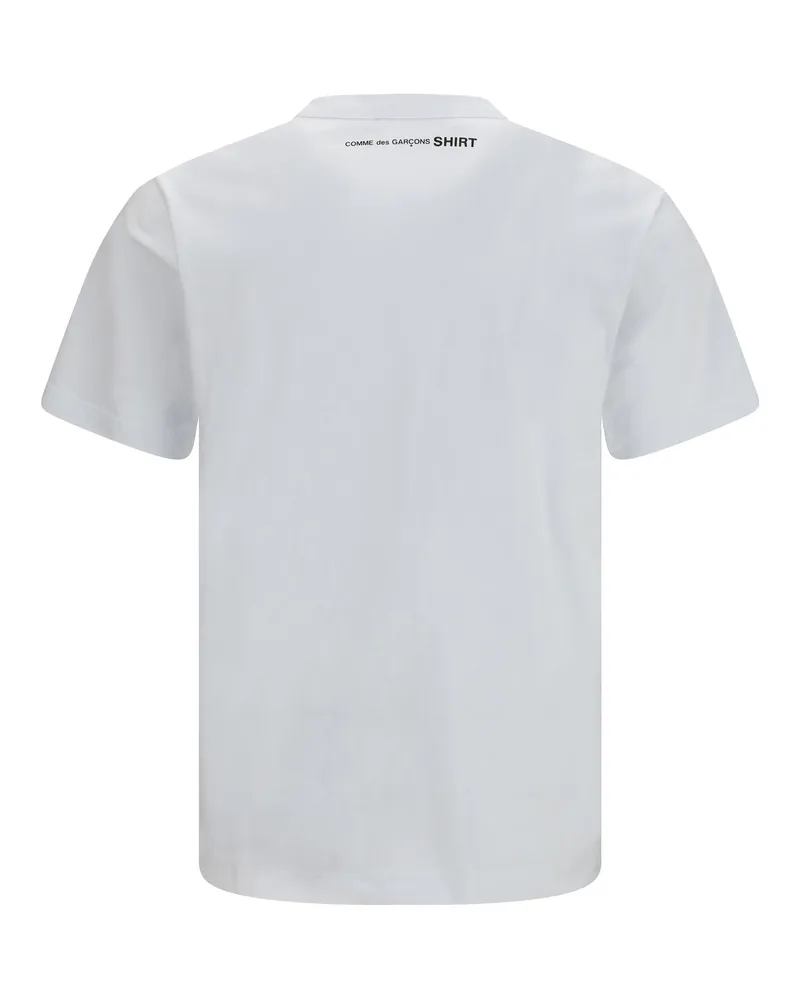 Comme des Garçons Men Short-Sleeve Crewneck T-Shirt White Cotton T-Shirts And Polos White