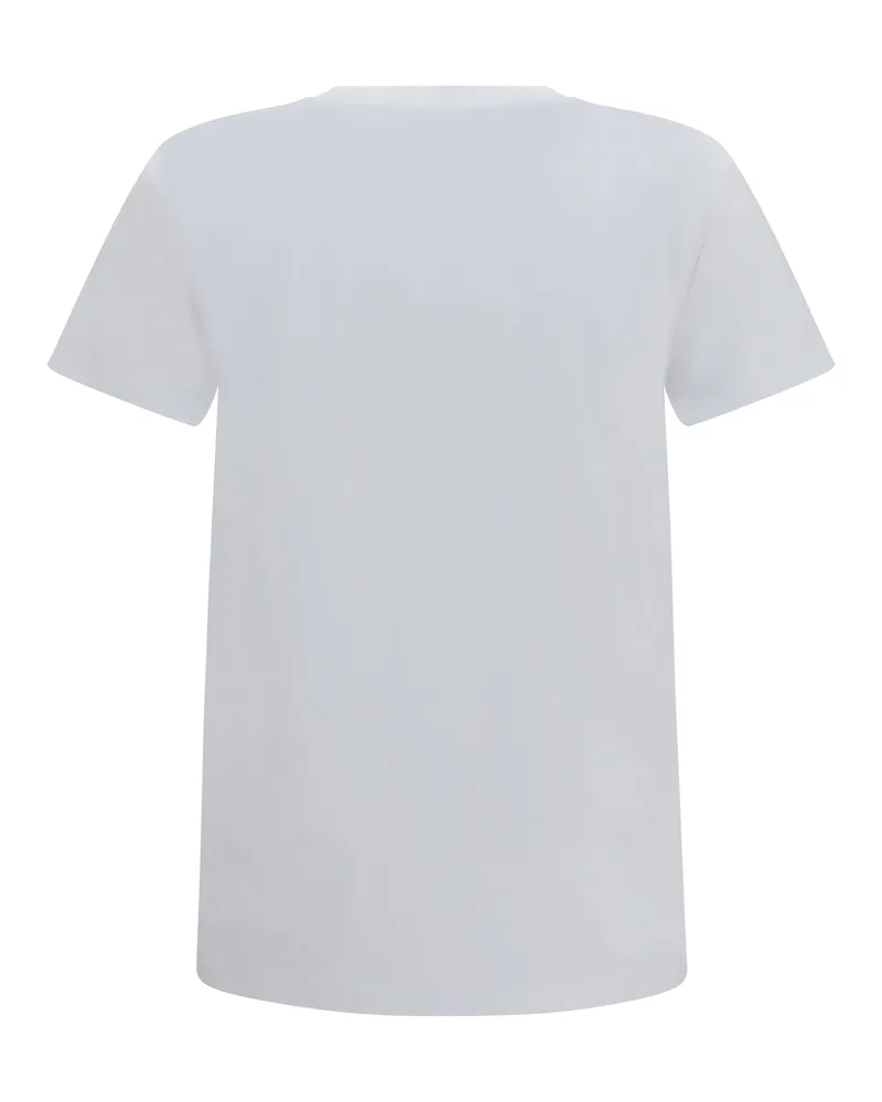 Max Mara Women Papaia T-Shirt Bianco Ottico Cotton T-Shirts And Polos Bianco