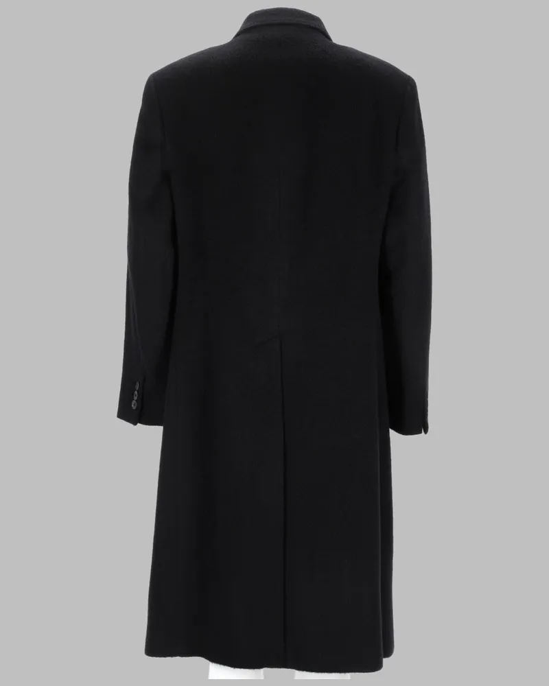 Our Legacy Double-Breasted Wool Mohair Coat — Black Black