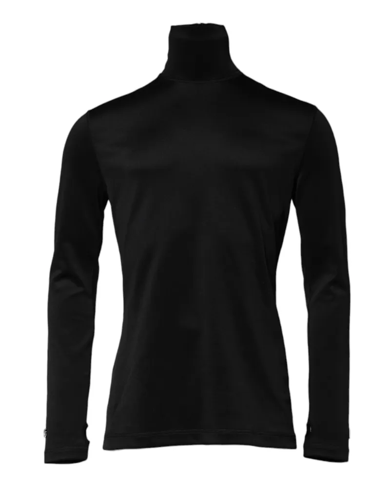 Dolce & Gabbana Polyester Blend Turtleneck — Black Black