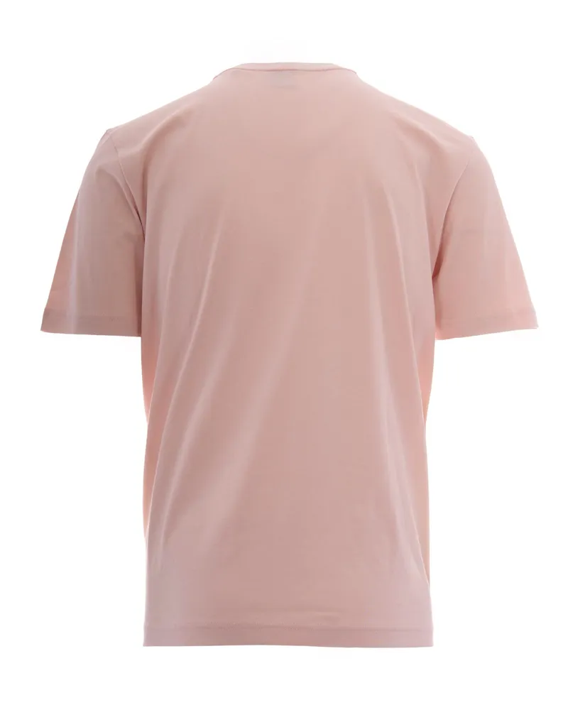 HUGO BOSS Men's T-Shirt Grafica Open Pink Cotton T-Shirts And Polos Pink