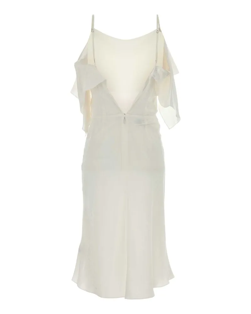 Maison Margiela Women's Dress White Acetate Viscose White