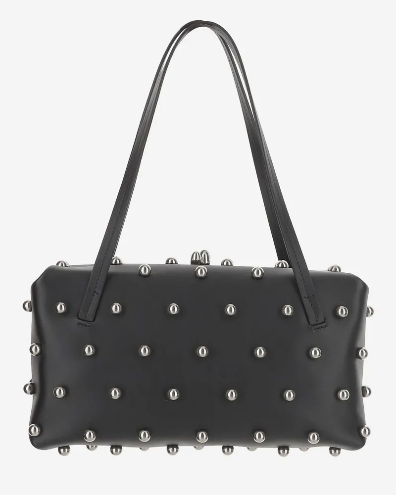Jil Sander Women's Goji Pillow Leather Shoulder Bag Black Black