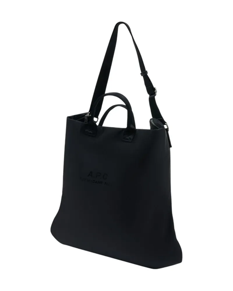A.P.C. Men's Backtage Crossbody -  Nylon Black Bags Crossbodies Black