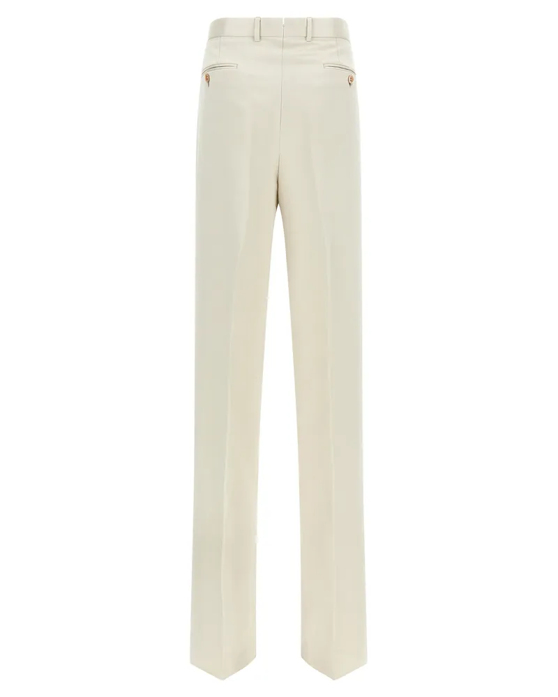 Tom Ford Men's Beige Cotton Casual Pants Beige