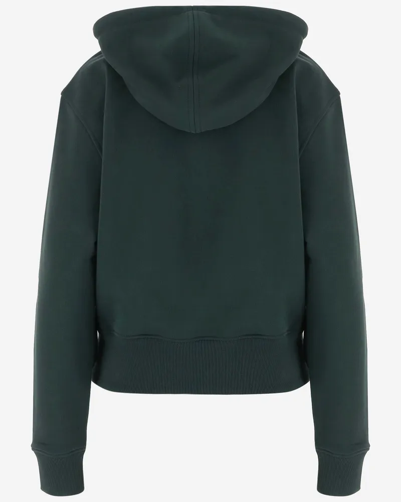 AMI Paris Cotton Hoodie — Green 