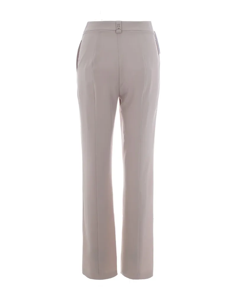 Patrizia Pepe Women's Trousers Slim Viscose Cloud Grey Polyester Gray