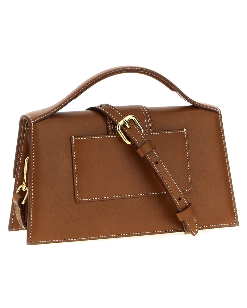Jacquemus Le Grand Bambino Top Handle Bag — Cognac Cognac