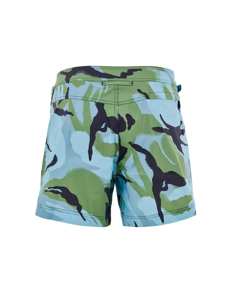 Tom Ford Men's Multicolor Polyamide Swim Shorts Multicolor
