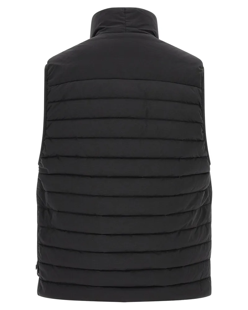 Stone Island Technical Quilted Vest — Black Black