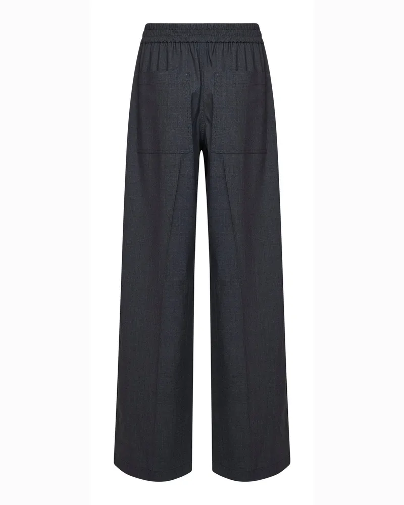 Brunello Cucinelli Women's Track Trousers Dark Grey Lyocell Gray