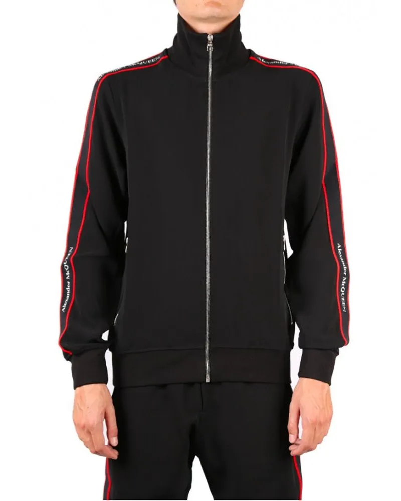 Alexander McQueen Men's Black Viscose Sweatshirt Clothing Black