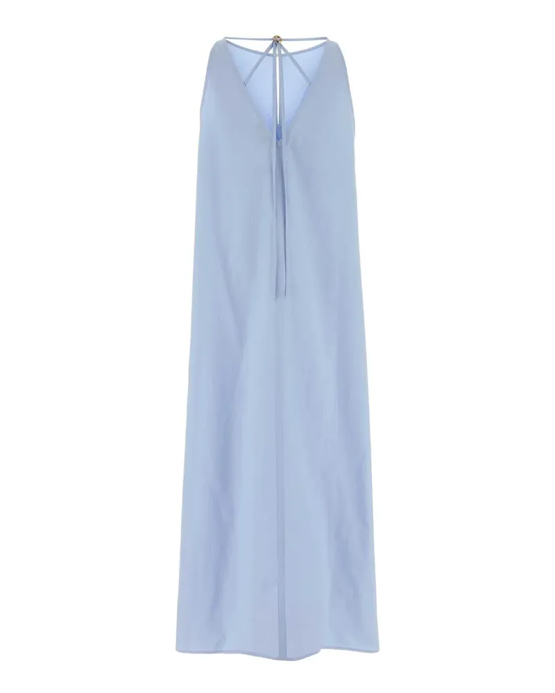 AGNONA Women's Light Blue Poplin Dress Lightbluecloud Exterior: Cotton Abiti Blue