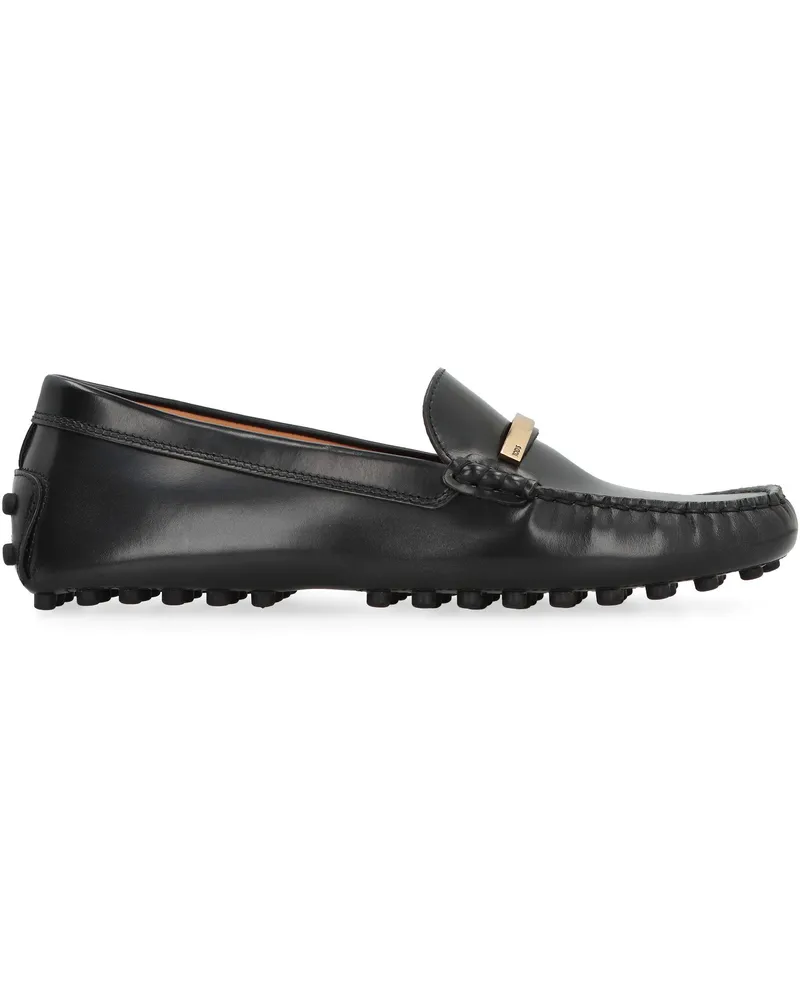 TOD'S Women's Loafers Gommino Black Calf Leather Black