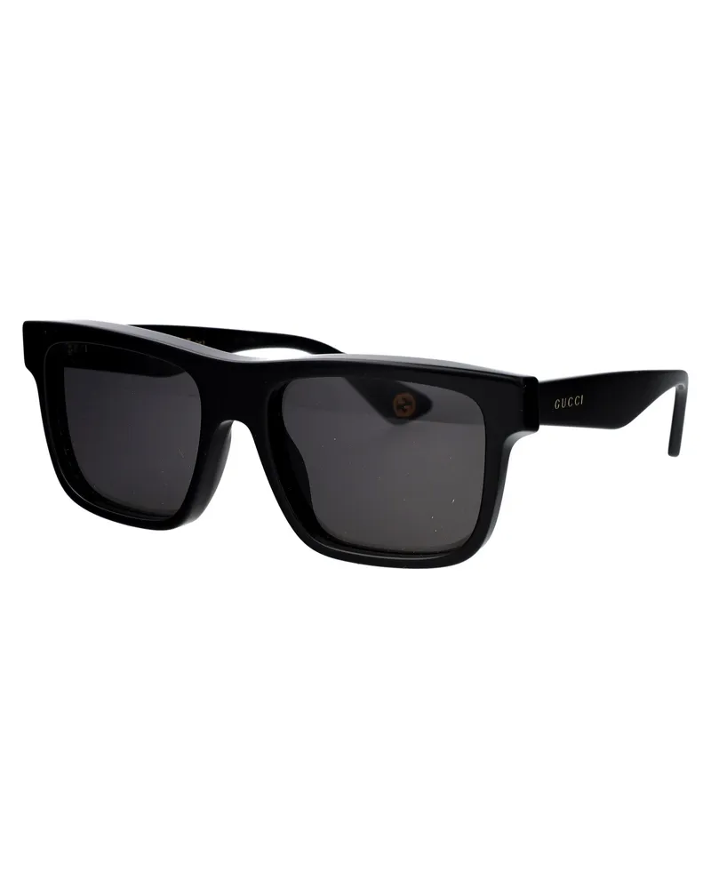 Gucci Men's Sunglasses Gg1618s Black-Grey Acetate Black-Black-Grey Black/black/grey Black