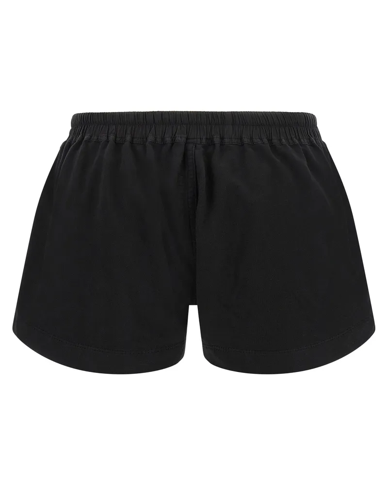 DRKSHDW by Rick Owens Women Black Cotton Bermuda Shorts Black