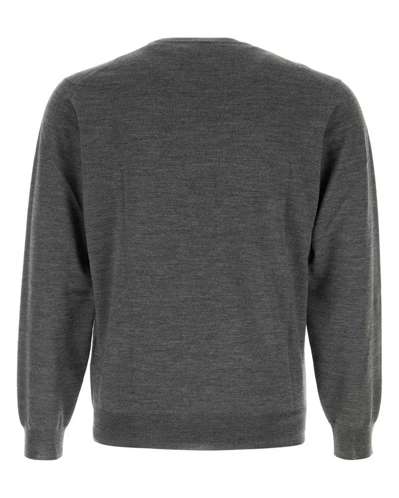 Fedeli Virgin Wool Sweater — Gray Gray