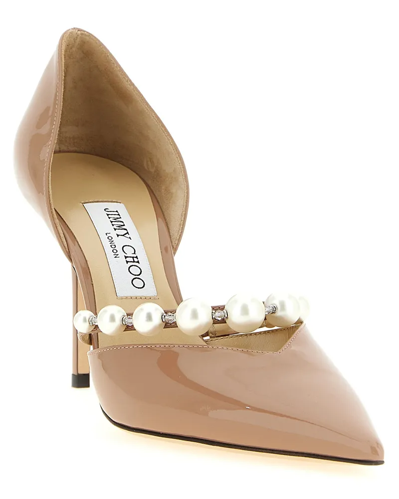 Jimmy Choo Women's Aurelie Heel Beige Leather Beige