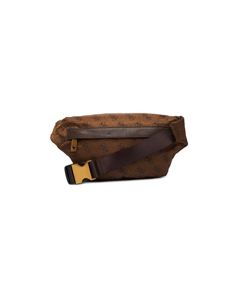 Guess Men's Bumbag Coffee Polyester Bags - Other Brown