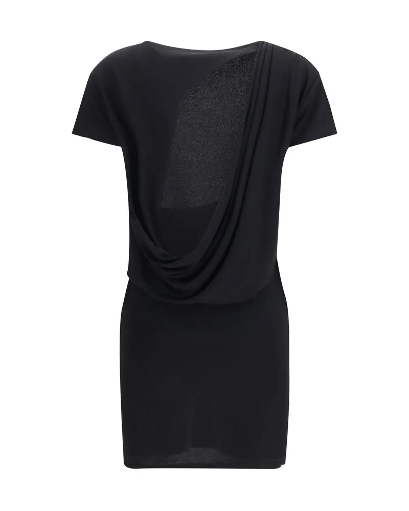 Jacquemus Women Black Viscose Cocktail Dress Black