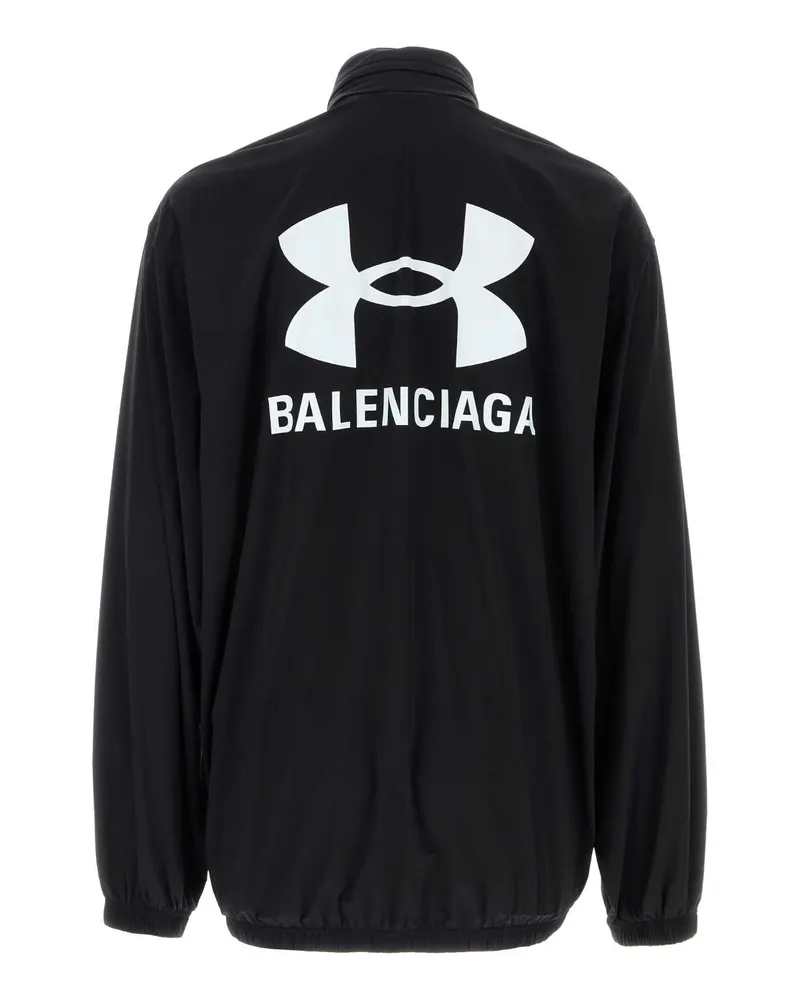 Balenciaga Unisex Black Stretch Nylon  X Under Armour Jacket Giubbini Black