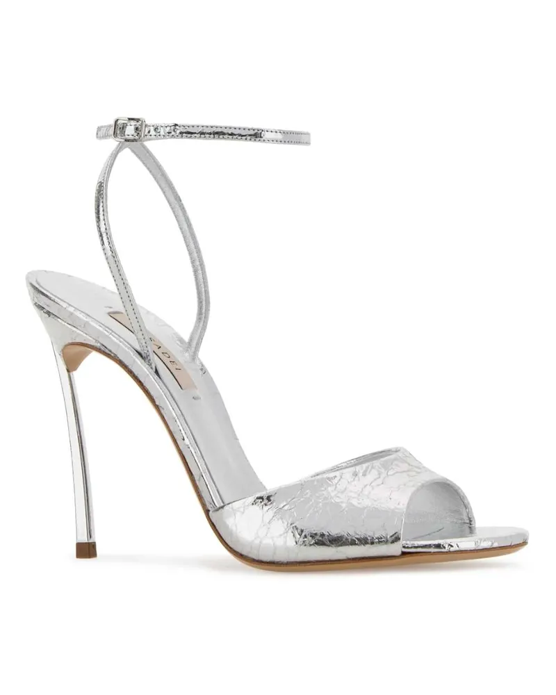 Casadei Women's Silver Leather Edition Sandals Argento Sandali Silver