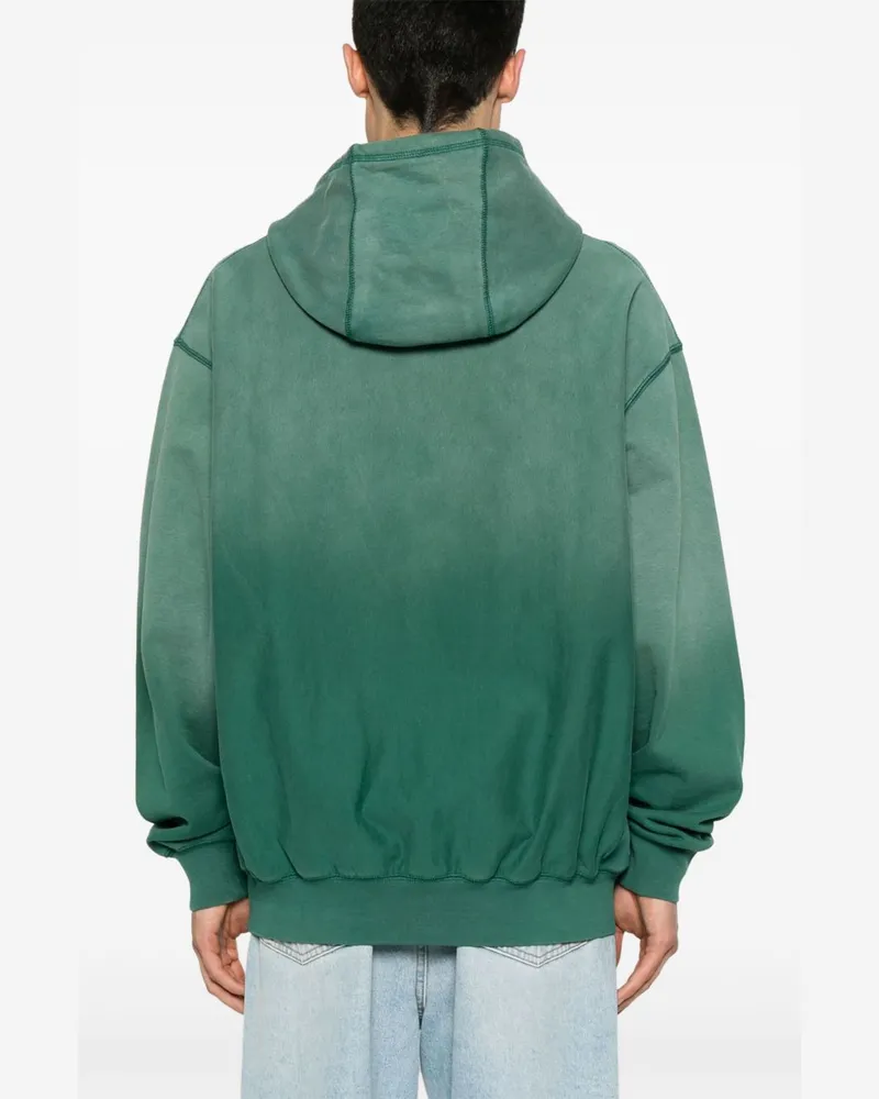 Billionaire Logo Embroidered Hoodie — Green Green