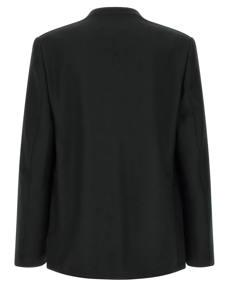 Maison Margiela Men's Black Virgin Wool Blazer Clothing Black