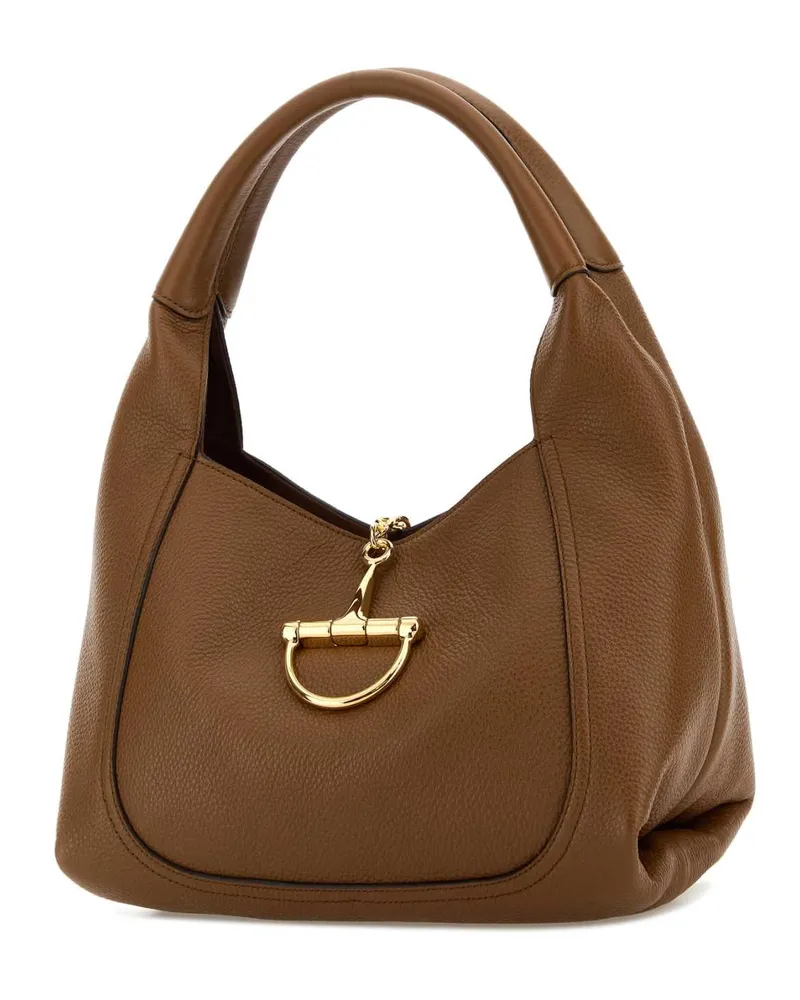 Gucci Women's Caramel Leather Shoulder Bag Sundial Borse A Mano Brown