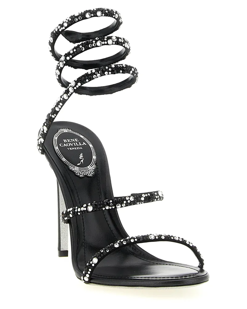 René Caovilla Cleo Heels — Black Black