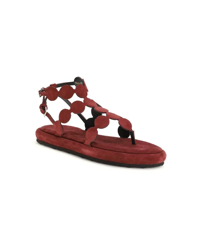 Pierre Hardy Women's Brown Calf Leather Bos Taurus Platform Sandals Brown