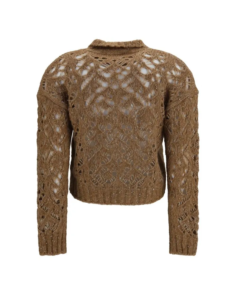 Max Mara Quarto Cardigan — Brown 