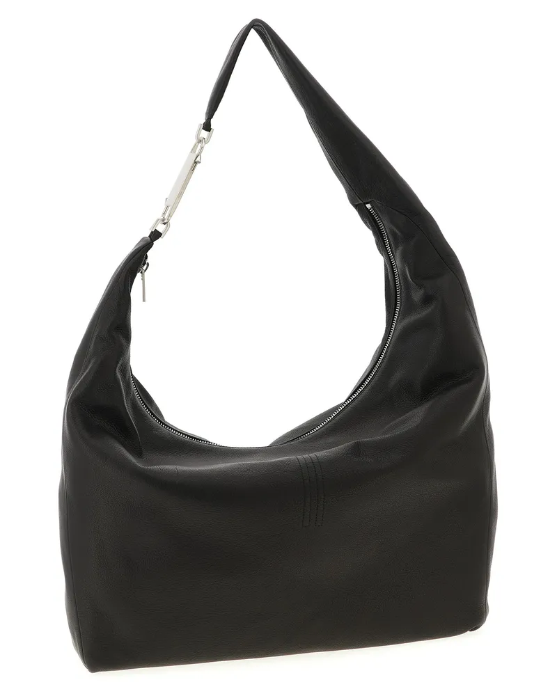Rick Owens Women's Black Calfskin Shoulder Bag Black