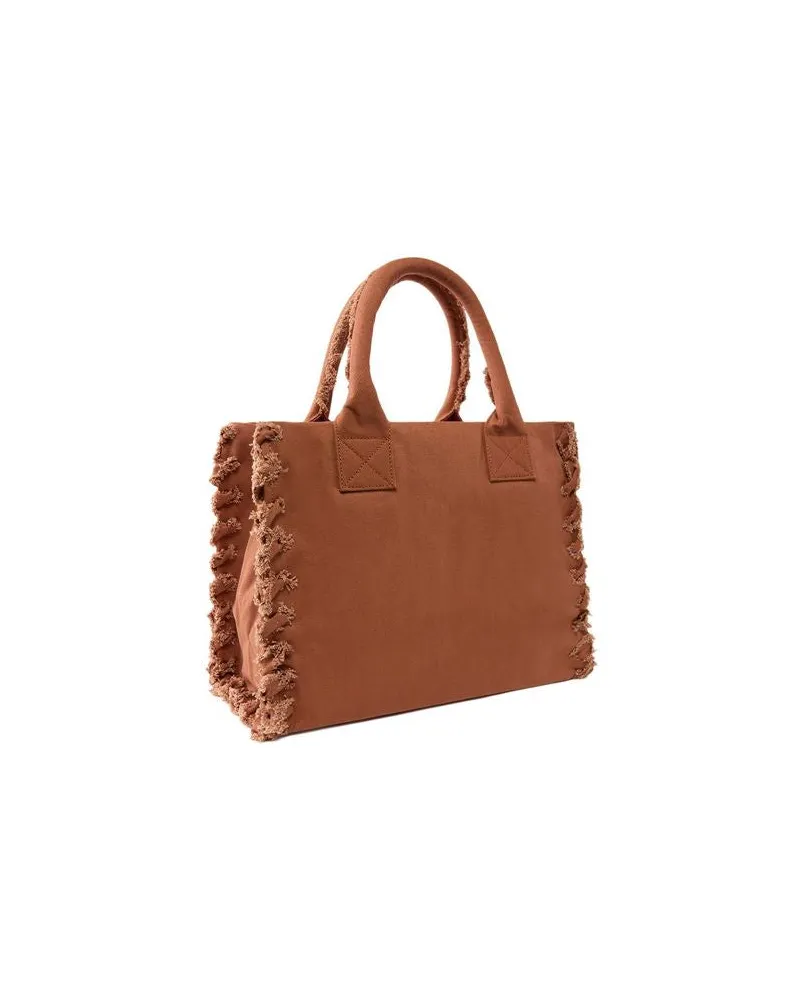 Pinko Women's Handbag Brown Cotton-Polyamide-Polyurethane Bags - Handbags Cotton/polyamide/polyurethane Brown