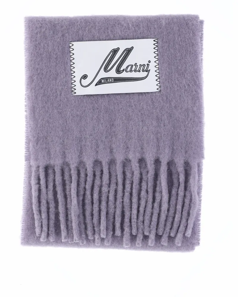 Marni Women's Scarfs Violet Alpaca Purple
