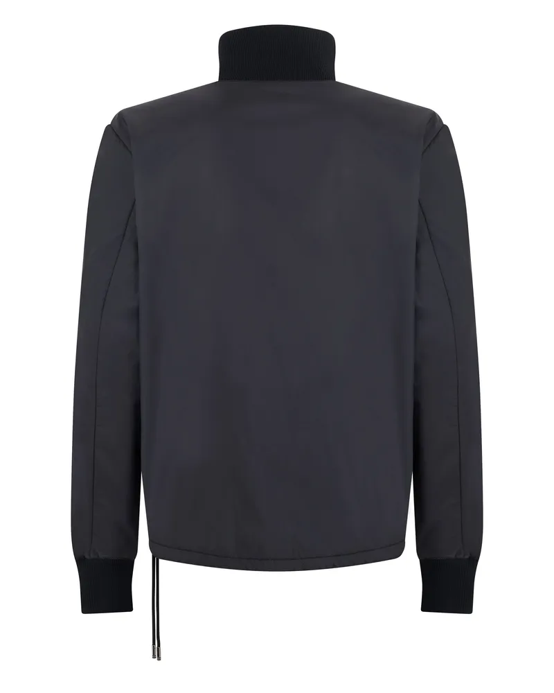 Dolce & Gabbana Men's Bomber Jacket Black Polyester 