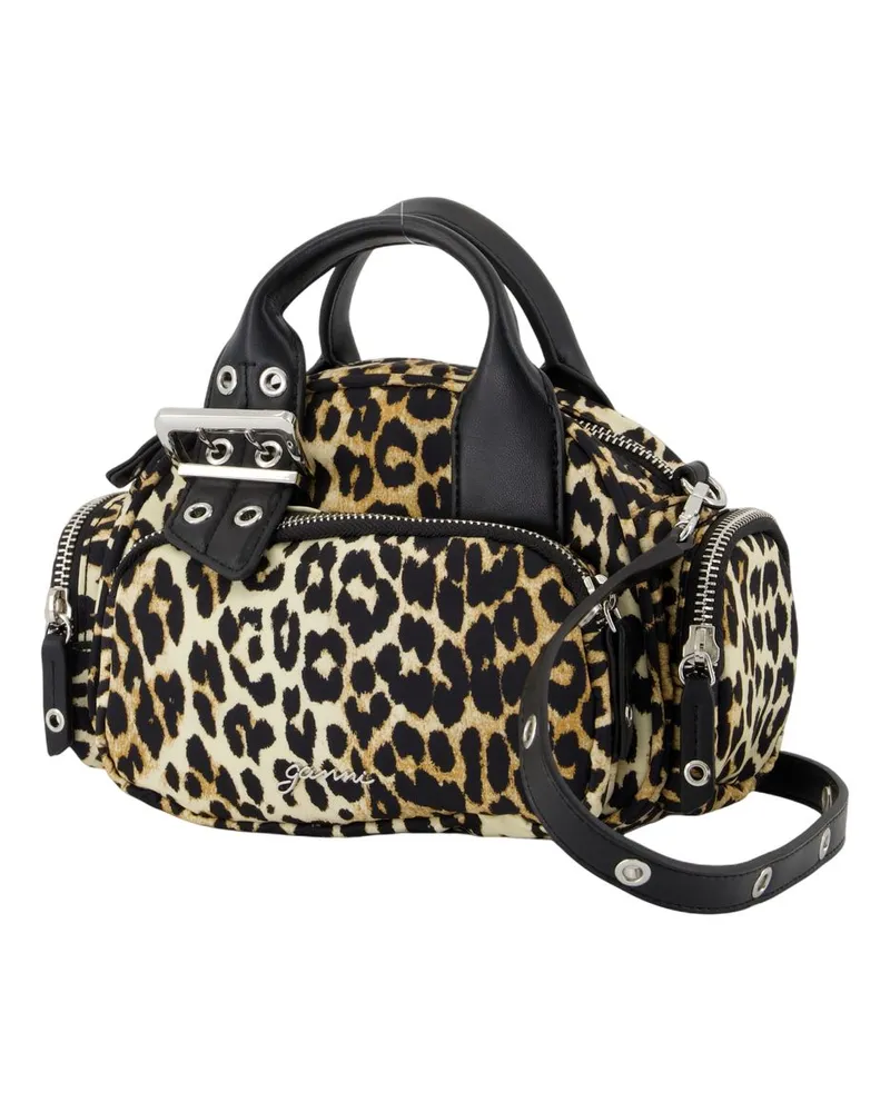 Ganni Women's Bucky Polochon Small Crossbody -  Nylon Printed Bags Crossbodies Multicolor
