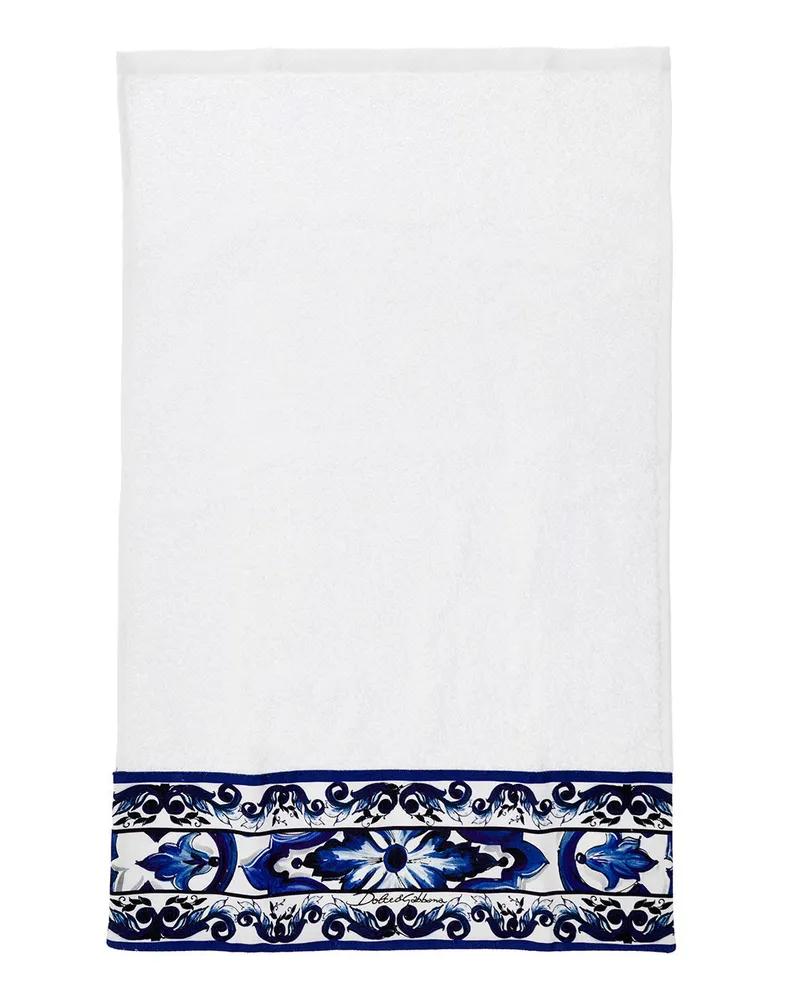 Dolce & Gabbana Unisex Towel Set White Cotton (5 Pieces) Towels & Bath Robes White