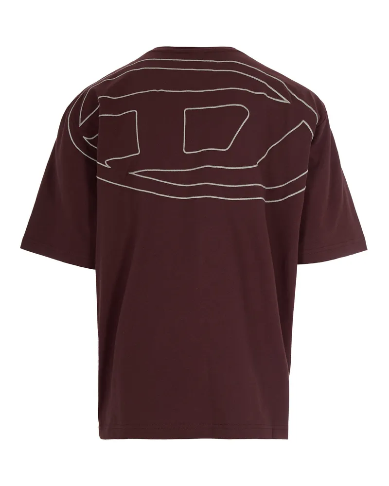 Diesel Boggy Megoval-D T-Shirt — Brown Brown