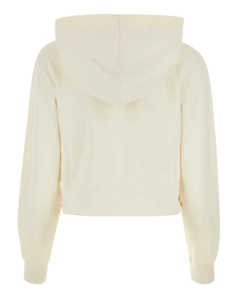 Palm Angels Pwbb069r24fle001 0303 Whiteoffwhite Exterior: Cotton Felpe Sweater Beige