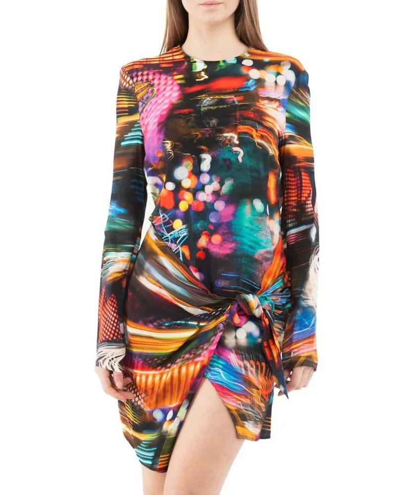 Moschino Women's Multicolor Viscose Casual Dress Multicolor