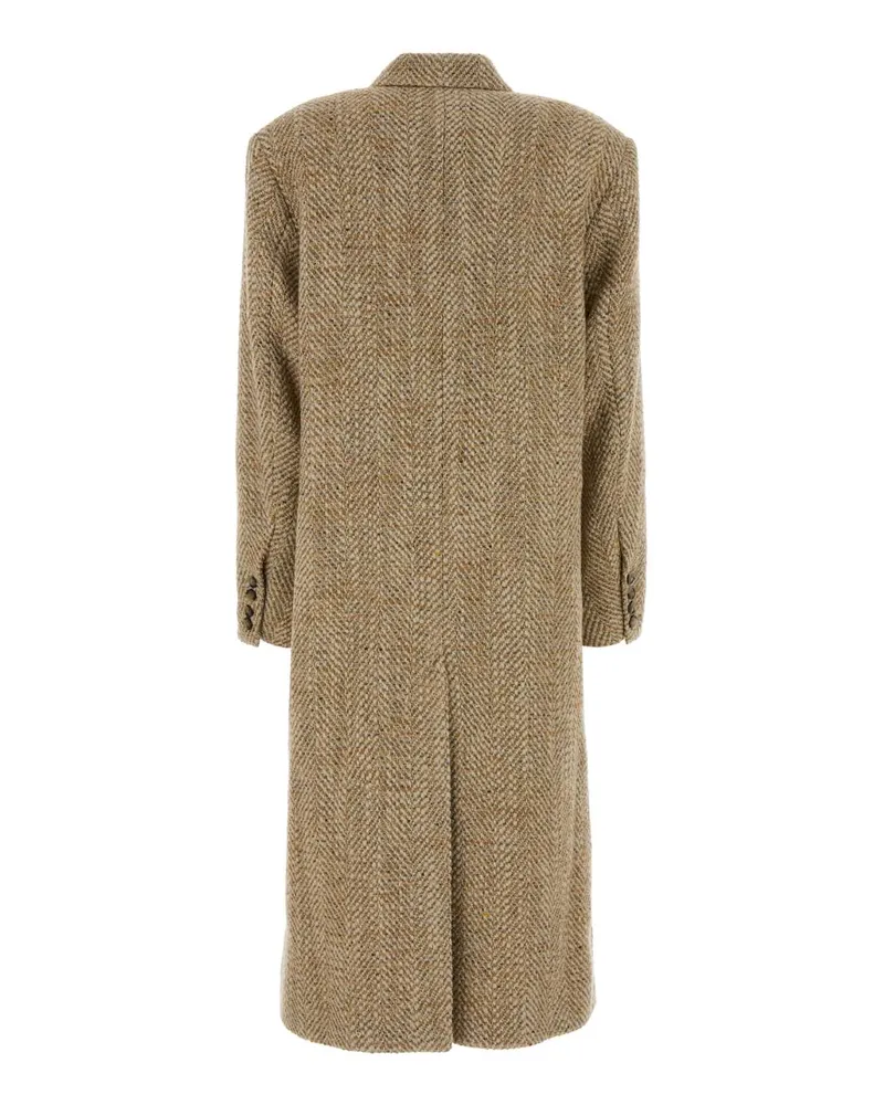 Étoile Isabel Marant Women's Melange Beige Knit Pilda Coat Trench Beige