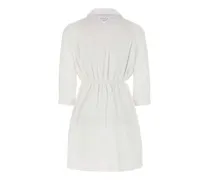 Women's Poplin Shirt Dress White Lambleather Trochusniloticus