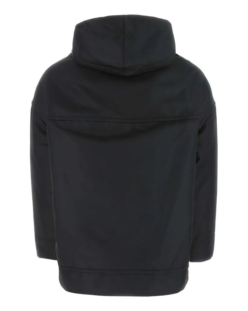 Valentino Garavani Men Black Nylon Sweatshirt 0no Felpe Sweater Black