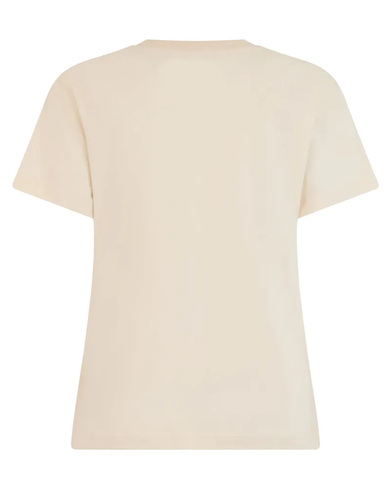 New Balance Women Short-Sleeve T-Shirt Linen Cotton T-Shirts & Jerseys Beige