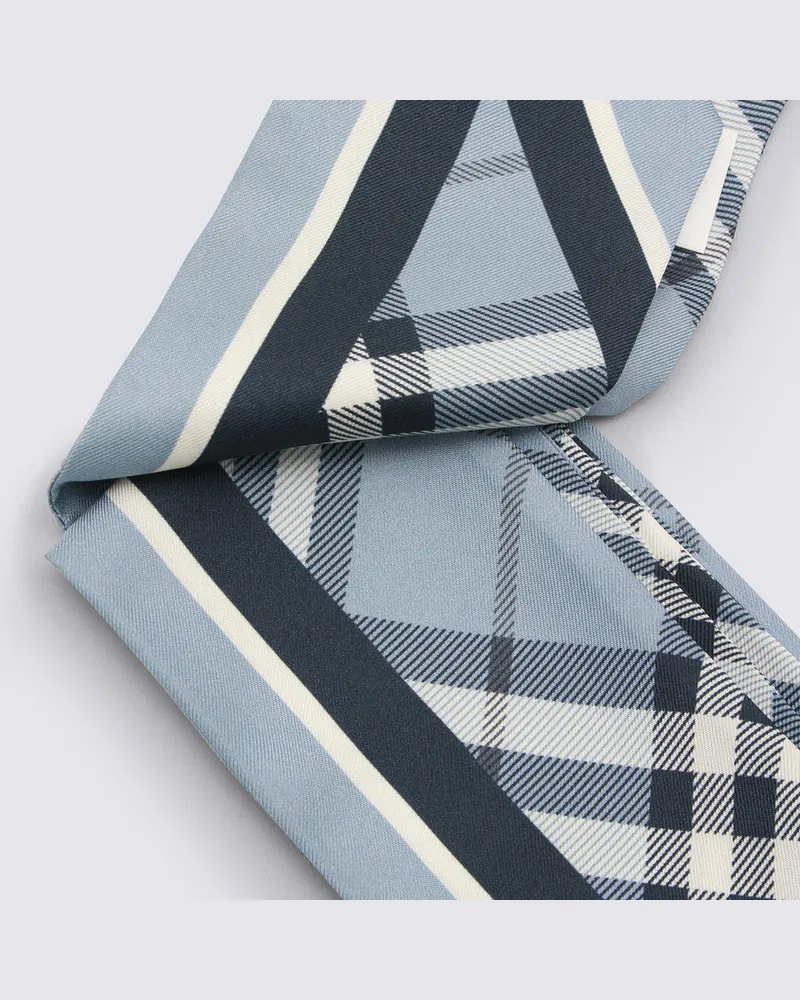 Burberry Unisex Scarfs Bank Blue _se Blue